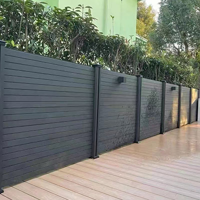 Exterior WPC fence and rail 